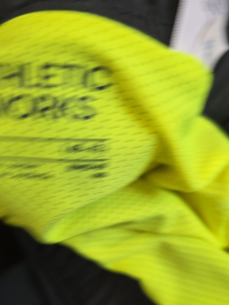 Athletic Works Men's Gray Training Shorts With Lime Inner Liner — image 8 of 8